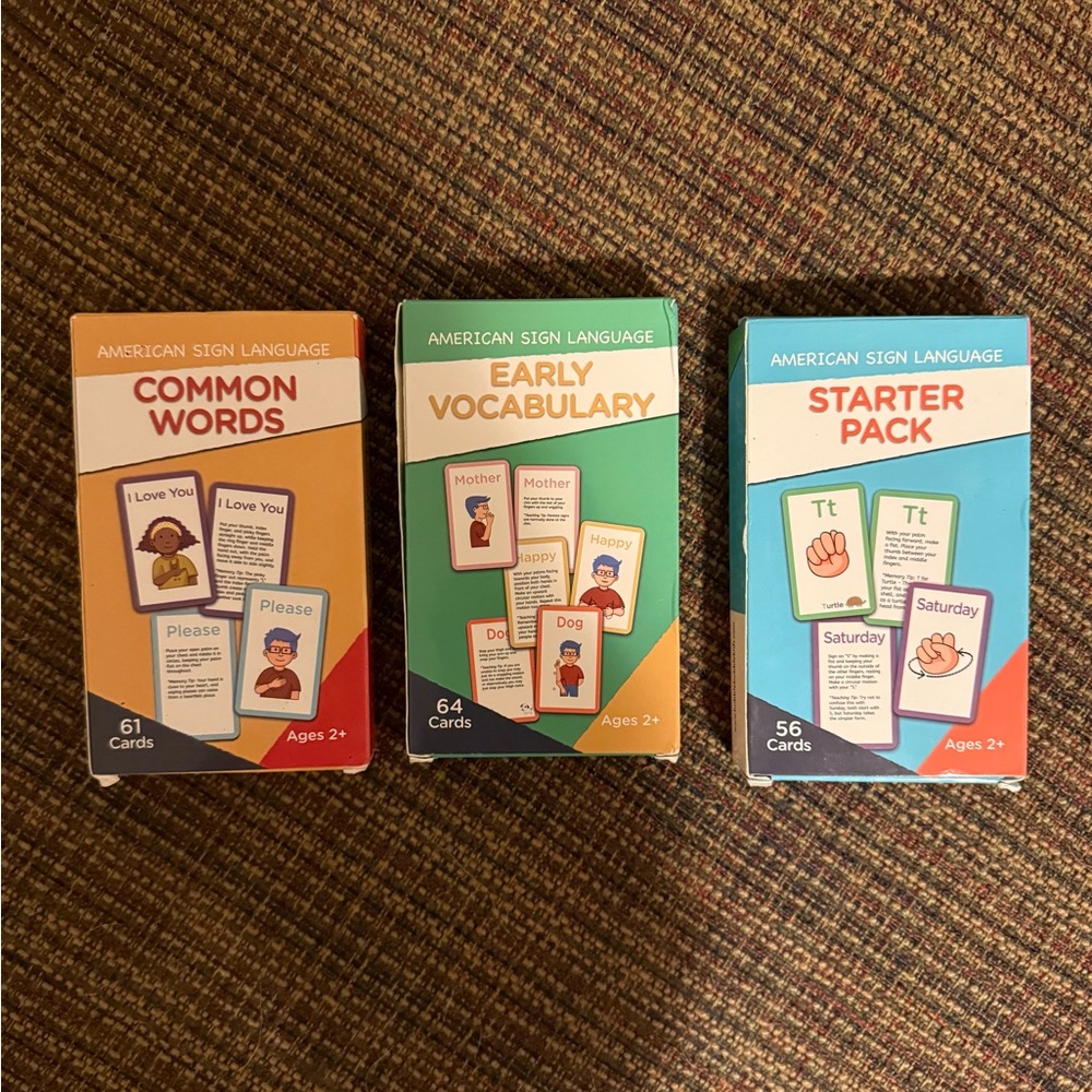 Starter pack: American Sign Language flash cards